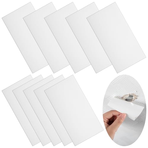 10 Pcs Bathtub Hole Patch Siding Wall Repair Kit, White - color: White