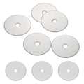 MECCANIXITY 5 Pcs M6 Stainless Steel Flat Washers Round Assortment Parts Spacers Assorted for Screws, Bolts, Plumbing, Automotive, Electrical 6.5mm ID 40mm OD 1.2mm Thick - size: M6, 6.5mm ID 40mm OD 1.2mm Thick