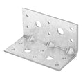 10 Pack L Angle Corner Bracket, Galvanized Steel, 2-1/8" x 2-1/8" x 4" - size: 2-1/8" x 2-1/8" x 4"