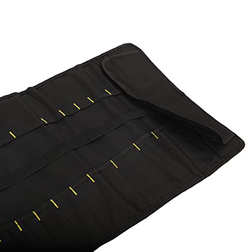 Canvas Roll Up Tool Bag Organizer Pouch for Wrenches & Screwdrivers - color: 1pc Black