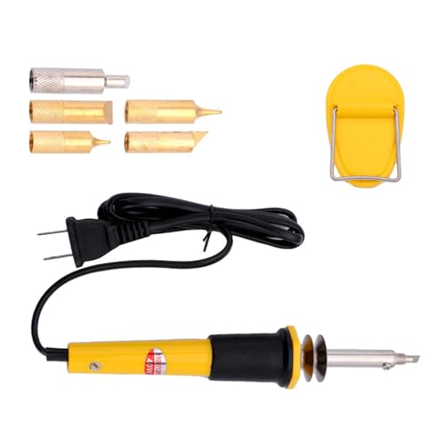 KIDENEI 36 PCS Leather Craft Set with Leather Pyrography Pen, Leather Stamping Tools Leather Carving Set Include Wood Burning Kit, Stamp Punch Set and Adjustable Swivel Knife for Leather Crafting - color: 36 Pcs