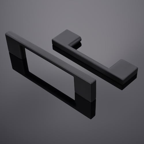 10 Pack 5 Inch(128mm) Cabinet Pulls Matte Black Kitchen Cabinet Handles Zinc Alloy Drawer Pulls Solid Cabinet Hardware - color: Matte Black, size: 5'' Hole Center(128mm)