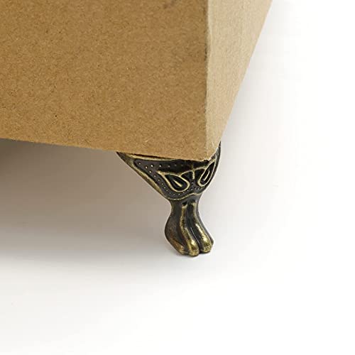 Zorfeter 20 Pcs Antique Brass Box Legs, Style3, Bronze - color: Bronze, size: Style3