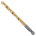 Bosch TI2143IM 1/4 in. Impact Tough™ Titanium Nitride Coated Drill Bit - size: 1/4 in, style: Industrial