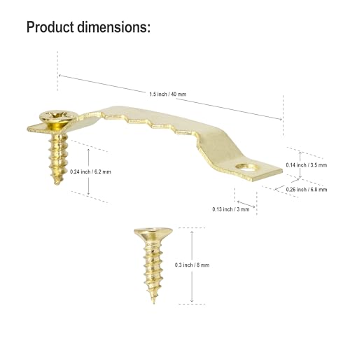 Small Sawtooth Picture Hangers with Screws - 50 Pack, Picture Hanging Hooks Perfect for Hanging Photo Frames, Canvas, Artwork, Paintings and More - size: Small