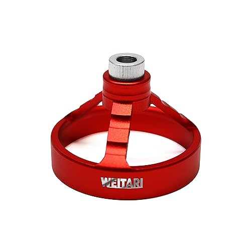 Drill Press Guide Jig,6/7/8/9/10mm Drill Bushings Vertical Hole Woodworking for Electric Power Hand Drill (Red) - color: Red