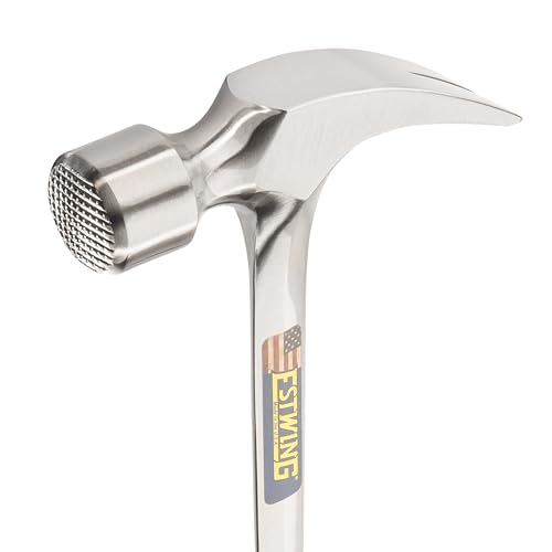 ESTWING Framing Hammer, 30oz Long Handle Straight Rip, Milled Face, E3-30SM - size: 30 oz, style: Milled Face