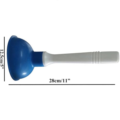 Drain Plunger, Mini Sink Unclogger, Small 4-Inch Clog Remover - color: Blue
