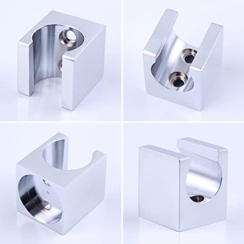 Angle Simple Shower Head Holder Wall Mount, Brass Sprayer Bracket, Chrome - color: Chrome