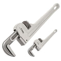 QNCZ 2 Piece Aluminum Adjustable Pipe Wrench Set 8 and 14 Inch - size: 8-14 Inches