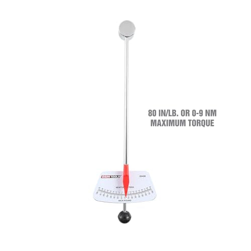 OEMTOOLS 25439 Deflection Beam Torque Wrench, 1/4-Inch Drive, Precision Torque Tool for Automotive and Mechanical Applications, Durable Steel Construction, Torque Wrench, Beam Torque Wrench - style: 1-80 In/Lbs