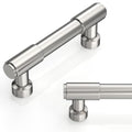 10 Pack Brushed Satin Nickel Cabinet Pulls 3 Inch(76mm) Kitchen Cabinet Handles Cabinet Hardware for Drawer Pulls - color: Brushed Satin Nickel, size: 3" Hole Center