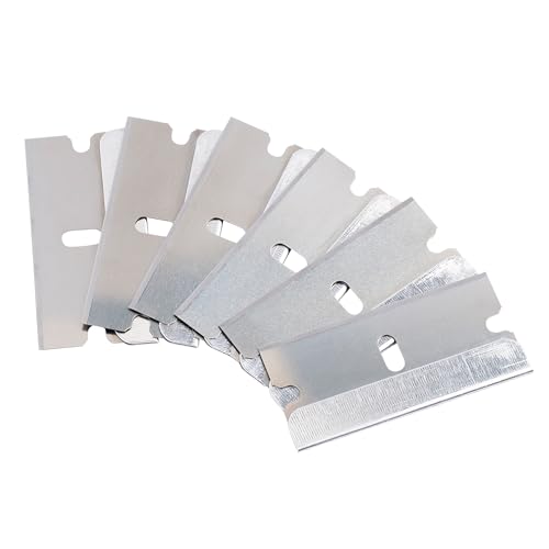 Bates Single Edge Razor Blades, 100 Pack, Silver, Straight Edge, Scraper Blades - color: Silver, size: 100 Pack