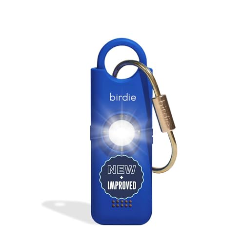 She’s Birdie 3.0 New Version – The Original Personal Safety Alarm for Women by Women–Loud Siren, Flash Light and Rechargeable Battery in a Variety of Colors (Indigo Blue) - color: Indigo Blue