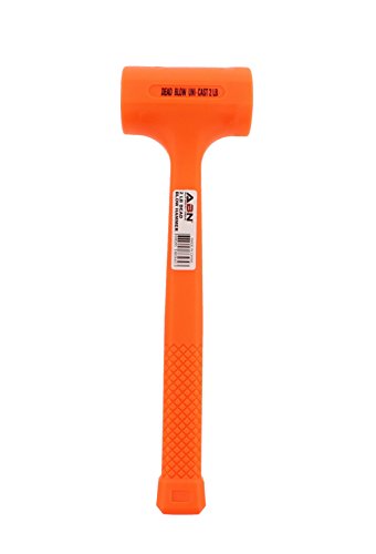 ABN Dead Blow Hammer, 2 lb Pound – Unicast Mallet with Non-Marring Rubber Coating - size: 2 Pound