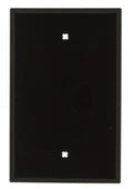 Leviton 1-Gang Blank Wallplate, Midway Size, PJ13, Brown - color: Brown