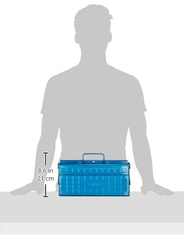 Trusco ST-350-B 2-Level Toolbox - size: 13.8 X 6.3 X 8.5 Inches, style: Movable handle