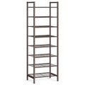 SONGMICS 8-Tier Metal Shoe Rack, Vertical Shelf, Holds up to 18 Pairs - color: Bronze, size: 8 Tiers (12"D x 17.6"W)