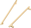 COTYKILEY 10 Pack 10 Inch(256mm) Brushed Brass Cabinet Handles Gold Kitchen Cabinet Pulls Kitchen Cabinet Hardware - color: Brushed Brass, size: 10" Hole Center（256MM）