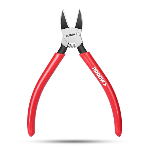 ARROW 6" Precision Wire Cutters, Precision Flush Cut Diagonal Pliers - size: 6 Inch