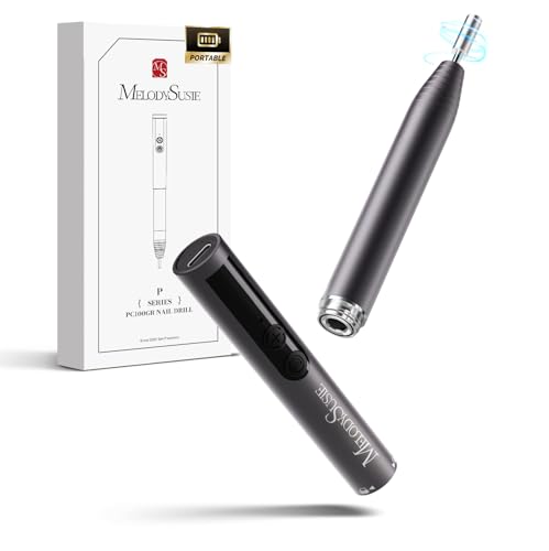 MelodySusie Pen-Shaped Cordless Nail Drill PocketNail PC100GR for Beginners - color: Basic - Gray