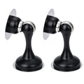 Magnetic Door Stopper 2 Pack, Multi-Angle Wall Guard, Matte Black - color: Matte Black