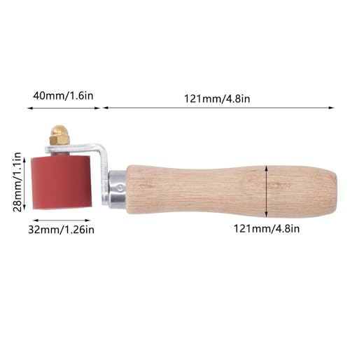 Silicone Seam Roller, 28mm Wallpaper Roller Tool, Smoothing Seam Roller with High Temperature Resistant, for Roofing, PVC, TPO, EPDM