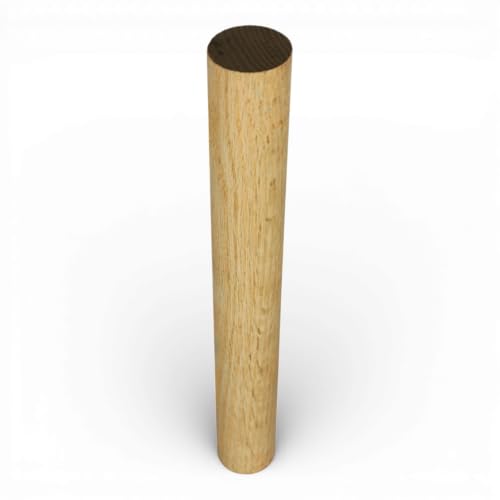Red Oak Wooden Dowel Rod: 1-1/2 x 12 Inch (Pack of 1) - Kiln-Dried Unfinished Natural Hardwood Dowels for Crafts and Woodworking