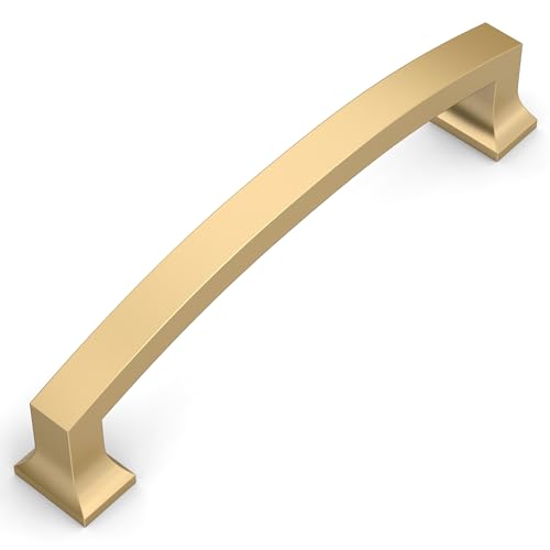 Amerdeco 10 Pack Bronze Cabinet Pulls - 5" - color: Champagne Bronze, size: 5" hole center