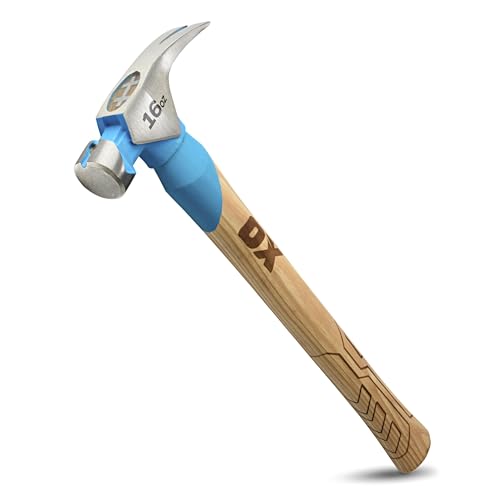 OX 16oz Framing Hammer - Smooth Face with Hickory Wood Handle - style: 16-oz Hammer + Grip