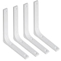 SAYAYO Wall Shelf Bracket White, 6 X 5 Inch Heavy Duty L Bracket for Wood - color: White, size: 6 x 5 Inch (4 PCS)