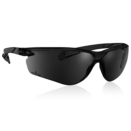 NoCry Safety Sunglasses for Men and Women; Certified ANSI Z87.1 Dark Tinted Safety Glasses with Anti-Fog & Anti-Scratch Lenses and UV Protection; Cycling Glasses, Sports Sunglasses for Men and Women - color: Dark Tinted