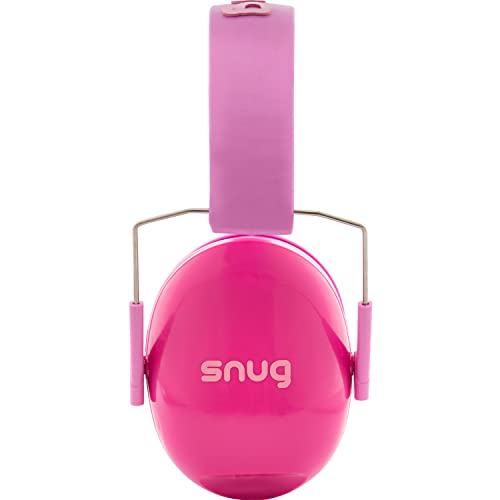 Snug Kids Earmuffs – Noise Reduction for Toddlers & Children – Adjustable, Lightweight, Foldable, Soft & Comfortable - color: Pink