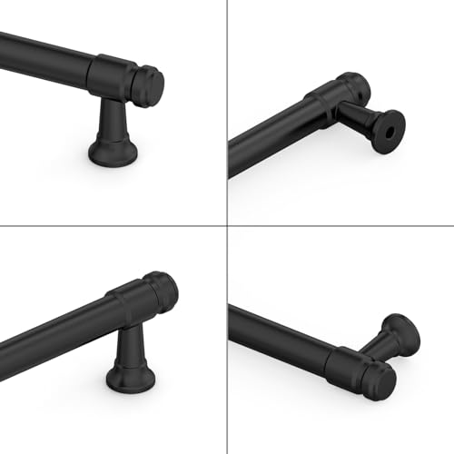 9BUILD 10 Pack 3 Inch Matte Black Cabinet Handles,Kitchen Hardware - color: Matte Black, size: 3"/76MM Hole Center