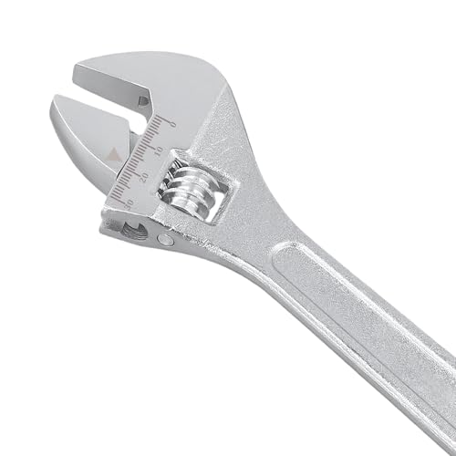 JEUIHAU 6 8 10 12 15 In Adjustable Wrench Set, SAE and Metric Scale