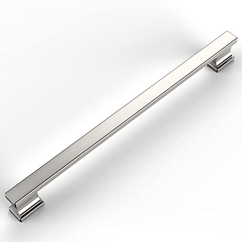 Amerdeco 10 Pack Brushed Satin Nickel Cabinet Pulls 10" - color: Brushed Satin Nickel, size: 10" hole center