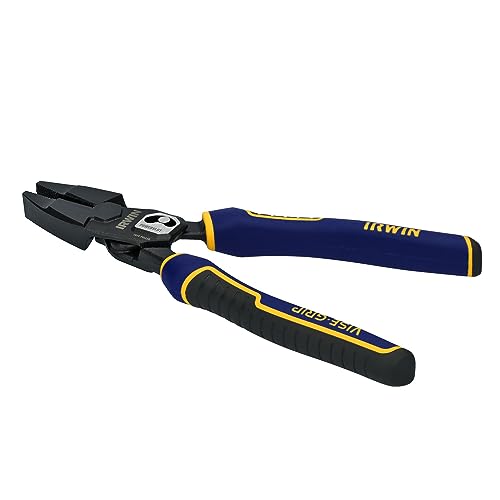 IRWIN VISE-GRIP Pliers, PowerSlot High Leverage Lineman's, 9.5 Inch (IWHT84000) - style: 9.5" Lineman's Pliers