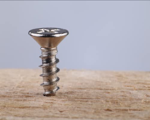 BCP Fasteners #4 x 1/2" Stainless Steel Flat Head Wood Screws, 100 Pack