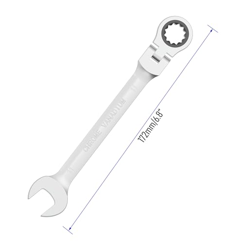 11mm Flex-Head Ratcheting Combination Wrench, 11mm Metric - size: 11mm