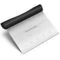 Multi-Purpose Stainless Steel Bench Scraper Dough Blender & Pastry Cutter - color: Black