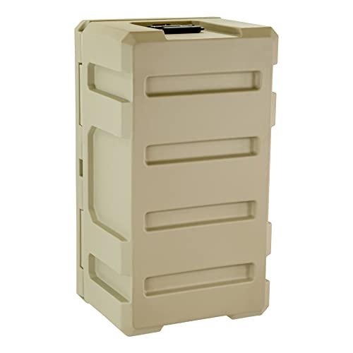 Eylar SRC-50 Crossover 26 Inch Cargo Case, Equipment Hard Case, Roto Molded, Stackable with Pad-Lock Hasp, TSA Standard, IPX4 Rated, Waterproof Crushproof, Truck & Roof Rack Storage (Tan) - style: Tan