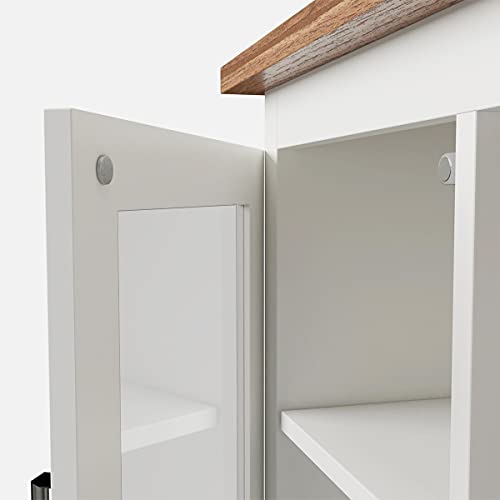 Keenkee 4 Set Magnetic Cabinet Door Catches, Nickel Color - color: Nickel