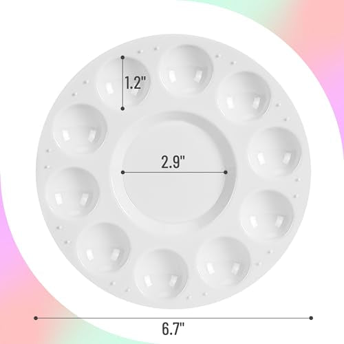 Mr. Pen- Round Paint Tray Palettes, 12 Pack - size: 12 Pack