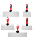Bates Stainless Steel Putty Knife Set - 5 Pack, 14", 12", 10", 8", 6" Drywall Knives, Scraper Tool