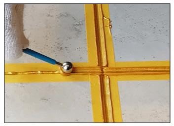 Concrete Countertop Caulking Tool,Metal Ball Tile Caulk Finishing Tool Double Steel Pressed Ball Tile Grout Repairing Stick 8 Pack