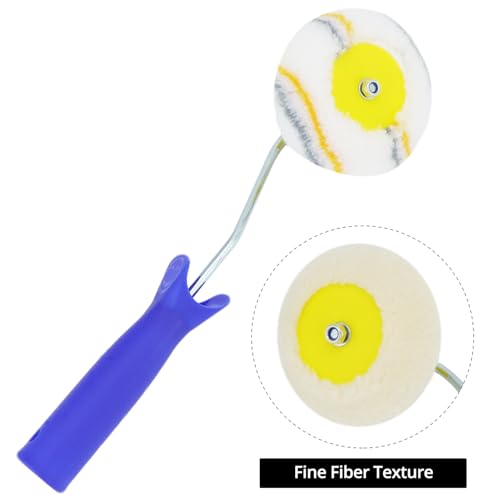 QWORK Corner Edger Paint Roller Kit - 3 Piece Set for Drywall Mud and Paint Application, Compatible with Various Paints and Stains, Extended Reach Handle Compatibility