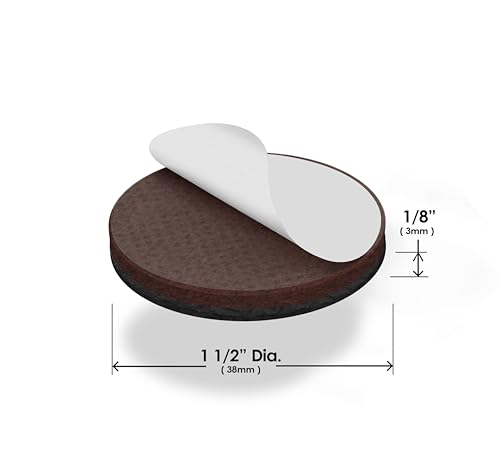 Slipstick GorillaPads CB149 Non-Slip Furniture Pads/Rubber Grippers (Set of 8) Self-Adhesive Furniture Feet Floor Protectors, 1-1/2 inch Round, Black (Pack of 2) - size: 1-1/2" Round (Pack of 2)