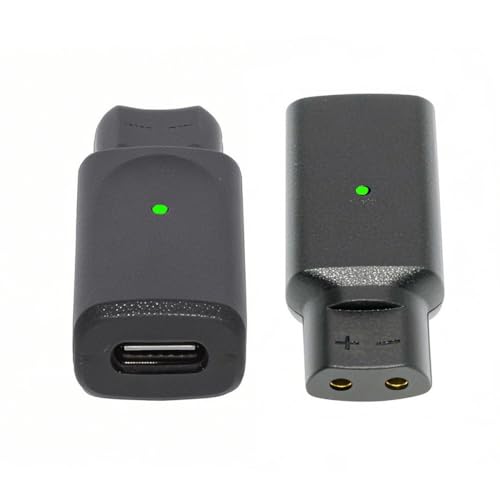 2-Pack USB-C Female to 2-Pin Power Charge Adapter Compatible with Braun Series Shaver Adapter 5V to 12V - style: 2PCS USB-C to 2-Pin