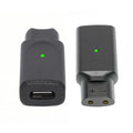 2-Pack USB-C Female to 2-Pin Power Charge Adapter Compatible with Braun Series Shaver Adapter 5V to 12V - style: 2PCS USB-C to 2-Pin