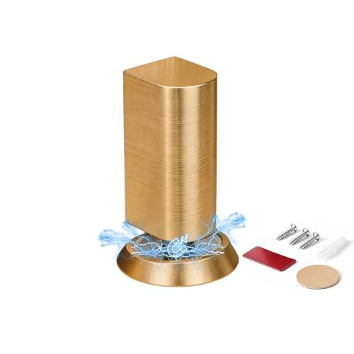 PANALI Magnetic Door Stopper, Door Stop Floor Mount, 1Pack, Gold - color: Bright Gold